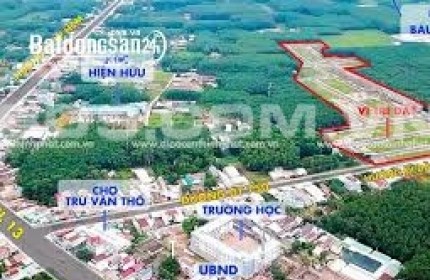 Bán lô gốc siêu đẹp tại Nam An Bàu Bàng Giá Chỉ 1 tỷ 550